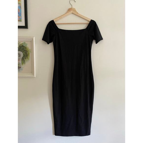 HATCH The Body Cap Sleeve Black Dress Size Small NEW - Picture 6 of 6